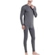 thumbnail image 4 of Conjuntos de ropa interior térmica para hombre, ropa interior y pantalones casuales de manga larga, de alta elasticidad, que mantienen el calor, de poliéster, tops y pantalones., 4 of 5