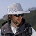 thumbnail image 6 of PEONAVET Wide Brim Fishing Hat,Sun Protection Bucket Hat ,Summer Sun Hat for Outdoor Fishing, Beach & Hiking, Paddling, Rowing, Kayaking（Gray）, 6 of 9