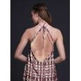 thumbnail image 4 of Bimba Robe Décontractée Teinture sur Nœuds Longue Dos Nu à Col Halter pour Femmes Imprimée Robe de Plage-TG, 4 of 6