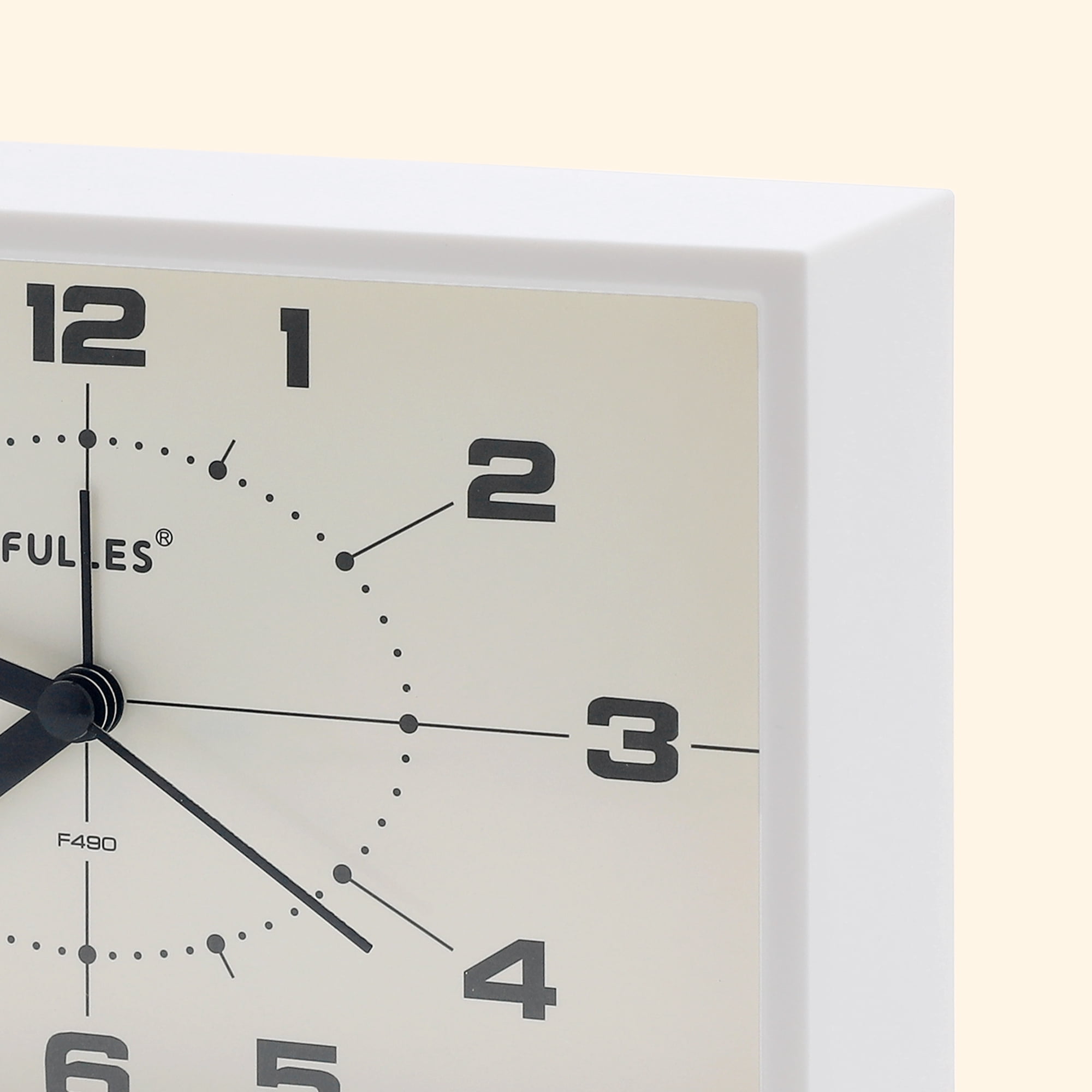 Unique Bargains Mechanical Alarm Clock with Night Light White 6.3"L x 1.8"W x 4.1"H