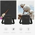 thumbnail image 5 of PONPRNGY Canvas Vintage Messenger Bag Mini Crossbody Bag Shoulder Bag for Men, Small Messenger Satchel Bag Purse for Women, 5 of 6