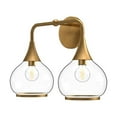 thumbnail image 2 of Alora Lighting VL524217AGOP Hazel 2 Light 17" Wide Bathroom Vanity Light - Gold, 2 of 5