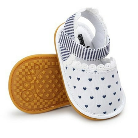 

Toyella Baby lace princess soft rubber sole shoes White 13cm