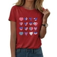 thumbnail image 2 of Duqingm Usa Shirt 250 Anniversary USA Shirt Women 4th of July Shirts 1776-2026 251th Birthday T-Shirt Patriotic Shirts Tops Red,XL, 2 of 5
