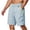 Sky Blue, variant on Xzbqbs Men's Polyester Cargo Shorts Drawstring Breathable Outdoor Summer Bottoms Solid Color Lightweight Athletic Utility Trousers with Pockets