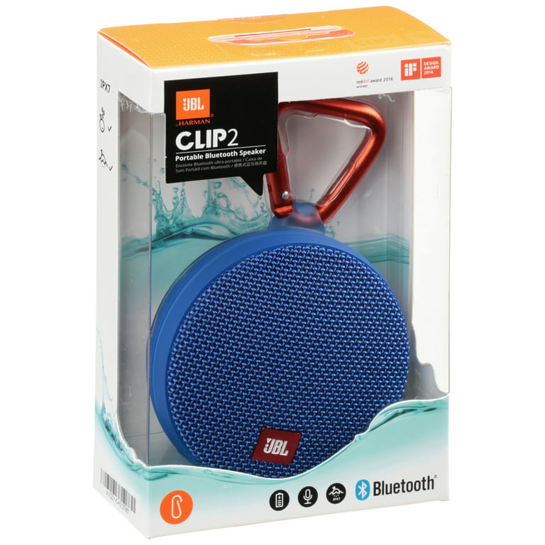  JBL Clip 2 Waterproof Portable Bluetooth Speaker (Black) :  Electronics