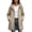 Khaki, variant on TGSLY Drawstring Hooded Rain Jacket for Women Lightweight Full Zip Long Sleeve Windproof Trench Coat Casual Solid Color Outerwear with Pockets M