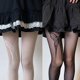 thumbnail image 4 of Pantimedias de rejilla Punk para mujer, medias de Lolita asimétricas para tatuaje de mariposa, medias transparentes, 4 of 5