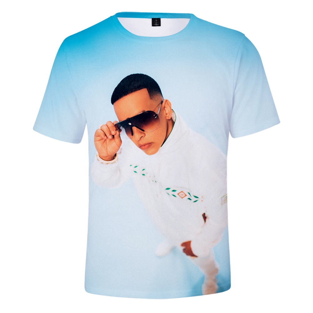 ZOSPEMF Daddy Yankee Legendaddy 3D Print Crewneck Tee Shirt Summer Short Sleeved Man/Woman, Men's, Size: XS, YM04309