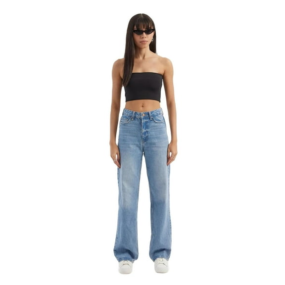 Strapless Basic Crop Top