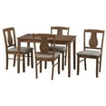 thumbnail image 2 of TMS Irving 5-Piece Indoor Dining Set, Includes Table and Chairs, Driftwood, 2 of 6