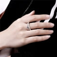 thumbnail image 5 of Glossy Copper Ring: Unisex European and American Style Geometric Retro Design Statement Ring for Fashion Enthusiasts, 5 of 6