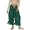 Green, variant on Women Long Bloomer Pants Lace Trim Victorian Pantaloons Capri Pants Lounge Pjs Pettipants Y2K Pajama Bottoms