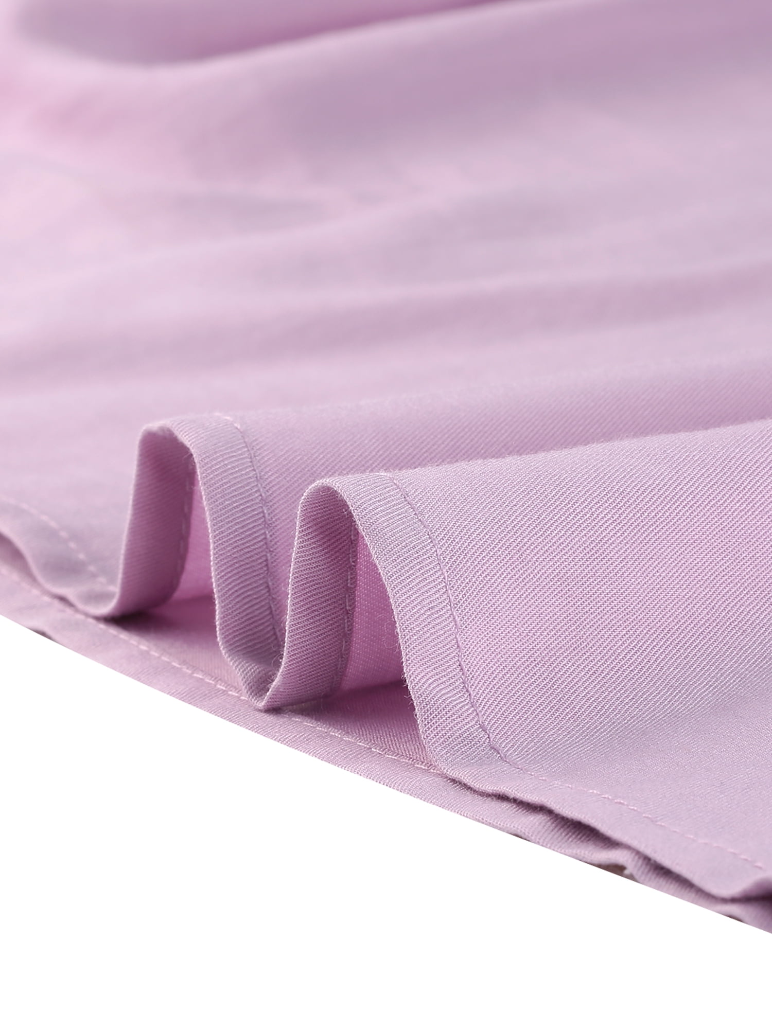 DARING DIVA Peter Pan Collar Contrast Puff Blouse Top S Light Purple