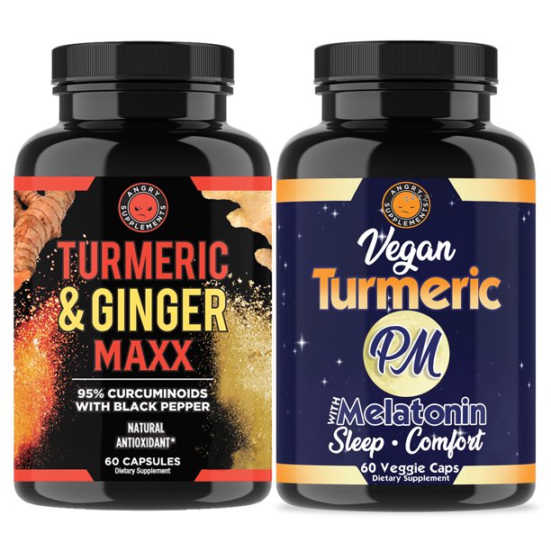 Turmeric Ginger Maxx & Turmeric PM Joint Pain Sleep Aid Combo Walmart