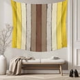 thumbnail image 5 of Yellow Brown Small Tapestry for Bedroom Wall Hanging Tapestry, Farmhouse Wood Grain Vintage Striped Ceiling Backdrop Tapestries Poster Blanket Wall Decor for Teens Room Living Room Dorm 23" x 28", 5 of 8
