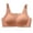 Orange, variant on Women's Non Wired Padded Full Cup Bra - Wireless Supportive Bustier - W-Shape Structure Breathable Comfort Bra