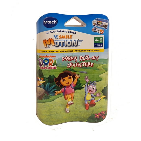 Vtech Active Learning Game Cartridge ~ Dora's Fix-it Adventure ~  V.Smile Motion