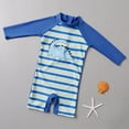 thumbnail image 5 of Shadoumai Boys UPF 50+ Long Sleeve Rash Guard Zip Front Swimsuits 2 Piece Bathing Suit Boyshorts Swimwear for 8-14 Years,Baby Boys Swimsuit,Boy Swimsuit Size 6, 5 of 7