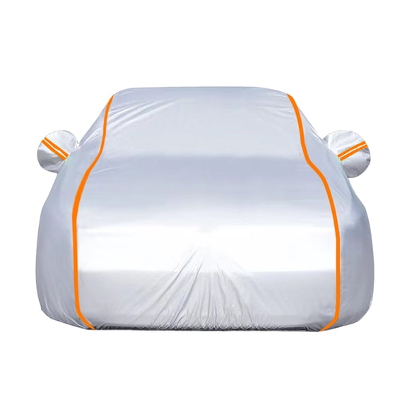 CZSCPDAW Full Car Cover for 8R 2008-2012 Vehicles with Side Zipper and Reflective Strips, Breathable All-Weather Fabric