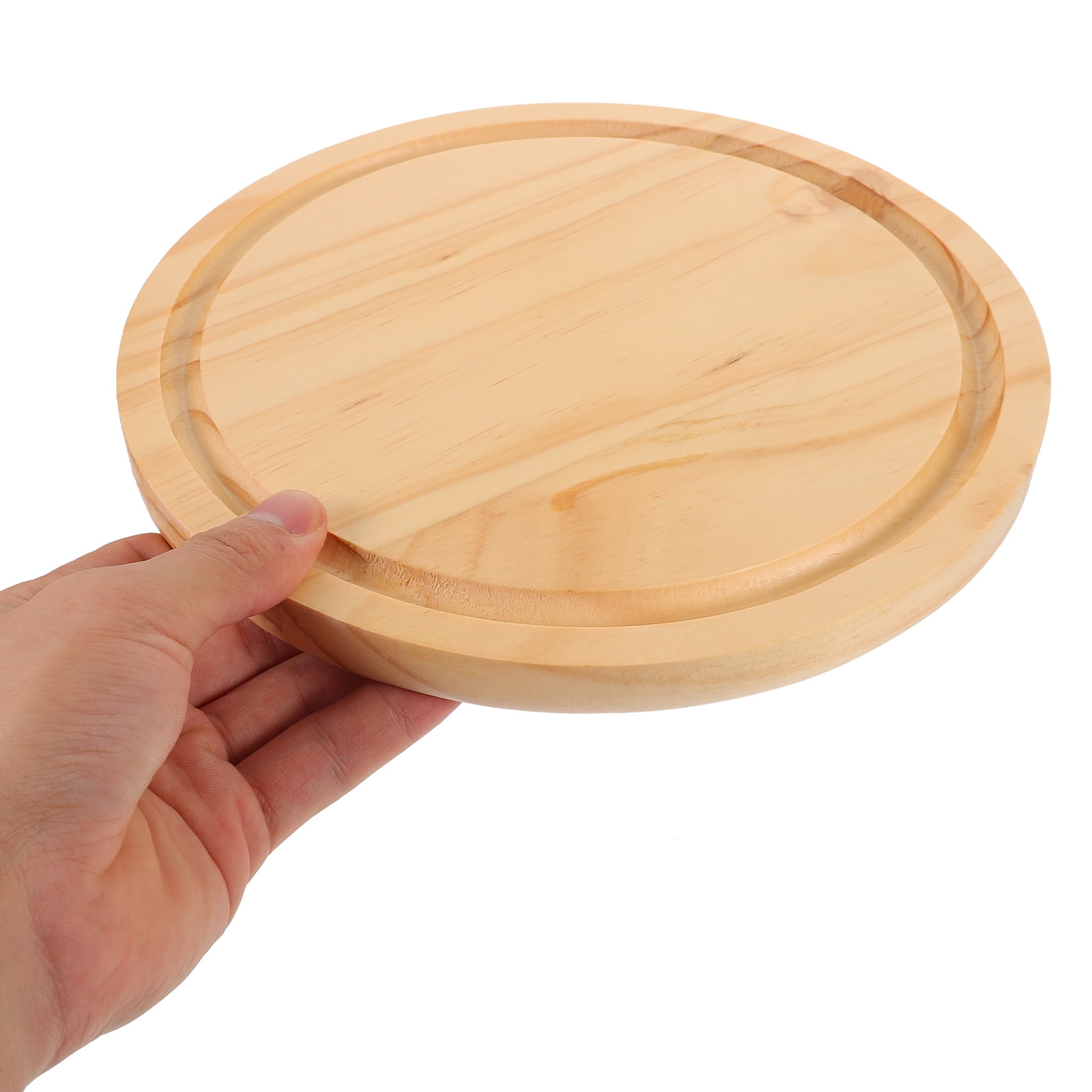 Tineasur Tabletop Wood Serving Plate Cutting Board Wood 1Set