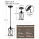 thumbnail image 4 of Luces colgantes Osimir Kitchen Island, cristal negro, paquete de 2 unidades, CH9176-1, 4 of 8