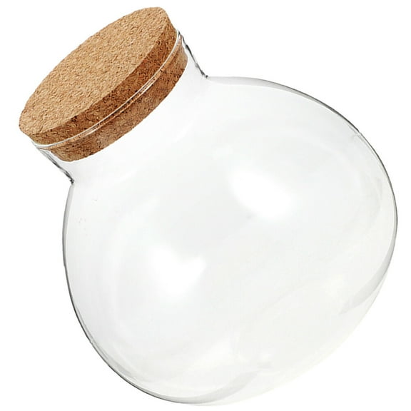 Raindrops 1Pcs Bottle For Plant Enthusiasts Diy Storage Glass Jars With Cork Lids