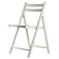 thumbnail image 4 of FurniFact 4-PC Folding Chair Set, White Solid Wood, Portable Seating, 4 of 9