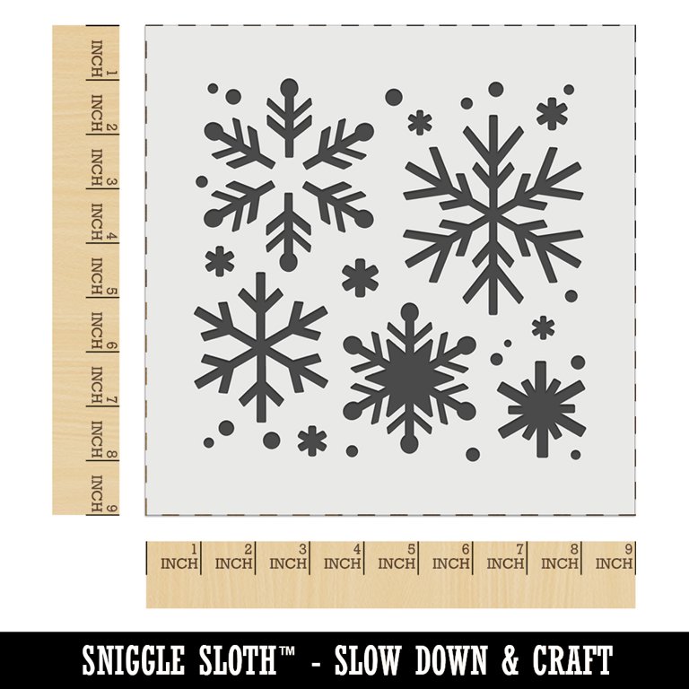 👉 Printable Small Snowflakes - Editable Christmas Craft Idea