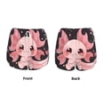 thumbnail image 5 of Lsque Chibi Axolotl Sakura Fantasy Printed Women's Running Shorts with Liner Pockets,Elastic Quick Dry Workout Athletic Gym Yoga Shorts,Womens High Waist Shorts-Medium, 5 of 9