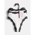 thumbnail image 6 of Joyspun Women's Modal Thong Panties with Lace, 3-Pack, Sizes XS-XXXL, 6 of 6