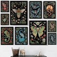 thumbnail image 2 of Pintura en lienzo de arte Retro, cuadro de insecto, murciélago, pavo real, pájaro, miel, abeja, polilla, camaleón, Possum, Rana, póster, imagen para habitación de niños, decoración de pared del hogar, 2 of 4
