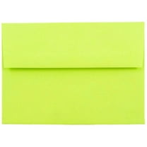 JAM Paper A6 Envelopes, 4 3/4 x 6 1/2, Lime Green, 50 per Pack