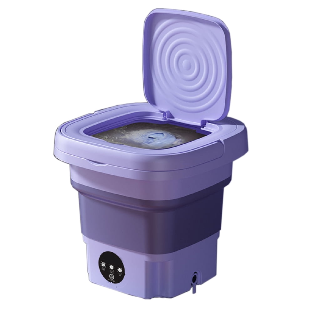 Foldable Mini Portable washing Machine 110V Purple