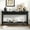Black, variant on 60" Fir Veneer Console Table with Honeycomb Pattern, Natural Entryway Table with 3 Drawers & Open Shelf, Modern Hallway Table for Living Room, Study, Foyer
