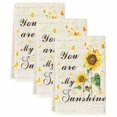 thumbnail image 2 of Sunflower Kitchen Towels Set of 3, Vintage Botanical Absorbent Dish Towels for Kitchen, Microfiber Hand Towel, Quick Drying Tea Towel for Cleaning Decorative Dishcloths Farmhouse Flowers, 2 of 7