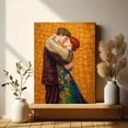 thumbnail image 6 of Klimt The Kiss Golden Canvas Print, Romantic Wall Art for Living Room Bedroom Dining Room Office Hotel Entryway Decor, 6 of 8