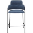 thumbnail image 4 of Home Square 26" Counter Height Bar Stool in Blue Faux Leather - Set of 2, 4 of 9