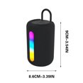 thumbnail image 2 of Holloyiver Loud Bluetooth Speakers, 20W Deep Bass Portable Wireless Speaker, IPX6 Waterproof with Dynamic RGB Light, Outdoor Bluetooth Speaker Via Bluetooth 5.3/DC-5V/TF Card Connection, 2 of 6