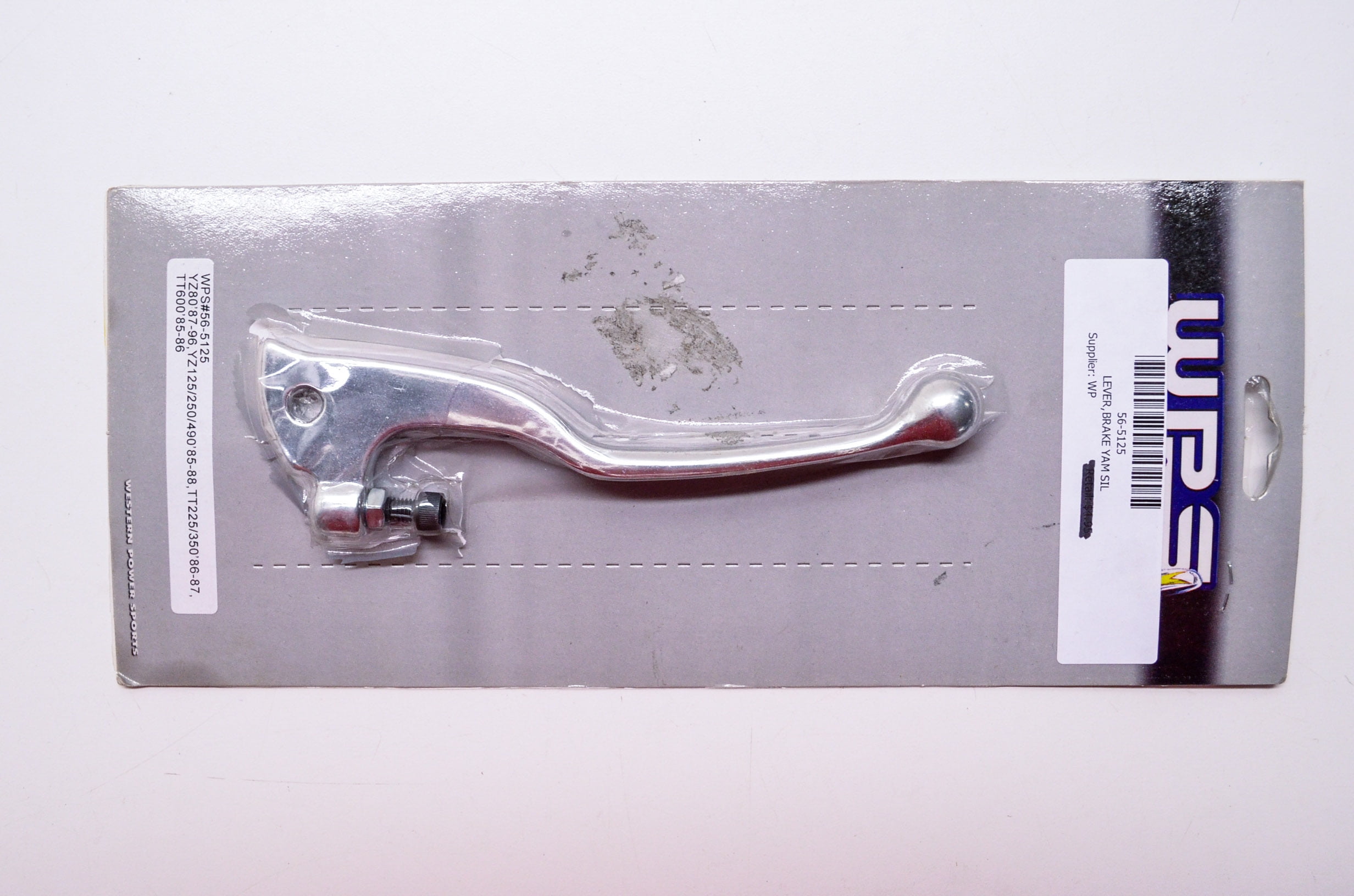 WPS 565125 Silver Brake Lever Yamaha NOS
