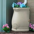 thumbnail image 4 of Good Ideas Rain Wizard 50 Gal Plastic Rain Barrel Urn, Sandstone (4 Pack), 4 of 9
