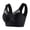 Black, variant on Large Size Lace Vest Underwear Without Steel Ring, Thin Design, Side Cinched Accessory Breast, Adjustable Bra, Seamless Wireless Push Up Bra for Women, U-shaped Back, Thin and Comfortable, Daily Bra