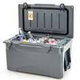 thumbnail image 2 of Canddidliike Rotomolded Cooler with Integrated Cup Holders and Bottle Opener-Gray, 2 of 9
