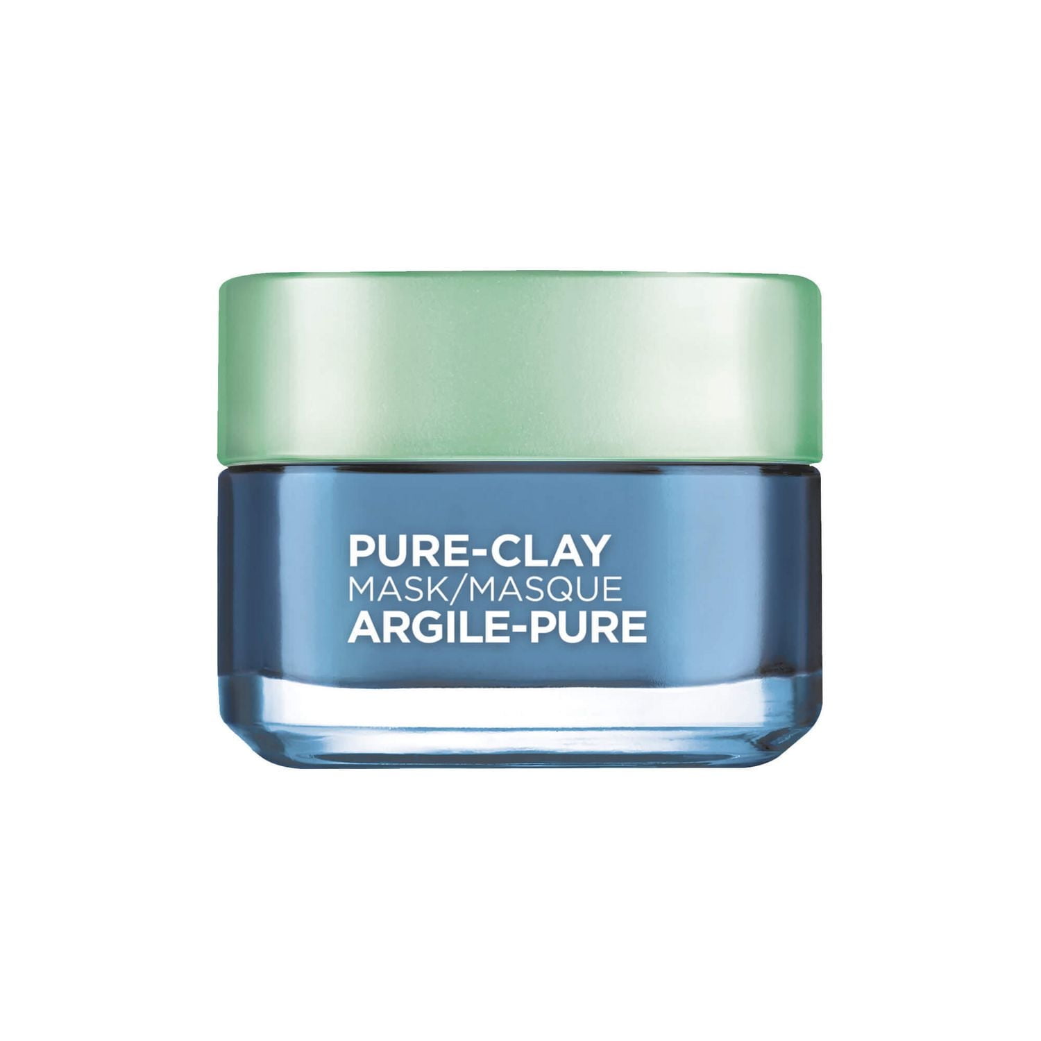L'Oréal Paris Pure-Clay Masque nettoyant avec 3 Argiles Minérales + de L'Extrait D'Algue Marine pour Peau Sensible, 50 ml