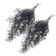 thumbnail image 3 of 2Pcs Blue Hanging Flowers, Artificial Flowers for Outdoors with 120 Blooms, Faux Silk Flowers for Outside, UV Resistant Fake Petunias Plants - for Hanging Baskets Fence Patio Balcony Garden Cemetery, 3 of 12