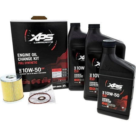 Can-Am New OEM 4T 10W-50 Synthetic Blend Oil Change Kit Rotax 500 V-Twin