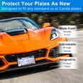 thumbnail image 5 of Tinted License Plate Covers Frame Shield Combo fits Any Standard US Plates,Novelty Bubble Design Covers- Screws Included, 5 of 6
