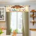 thumbnail image 5 of Coolnut Window Valance -Happy Thanksgiving Turkey Kitchen Curtain - Curtains Rod Pocket Blackout Valance Topper Curtains for Kitchen Bathroom, 1 Panel, 54x18in Home Decor, 5 of 6