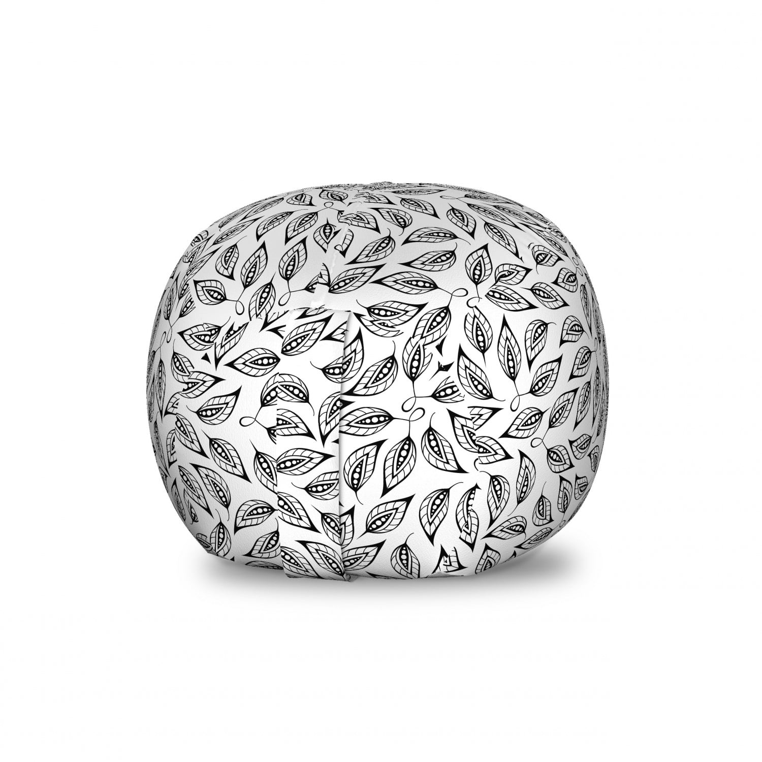 Leaf Storage Toy Bag Chair, Continuous Ornamental Simplistic Fall