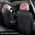 thumbnail image 3 of 2 Pce Car Headrest Cover 11×10.2in With Elastic Easy To Install Anti-Crack Stain Tear Used For Most Car Headrest Pink Marble_2, 3 of 8